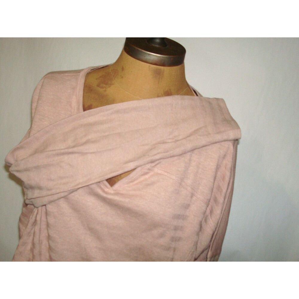 New Womens NWT S PrAna Top Cotton Gladis Organic Casual Champagne LS Logo Dolman - Picture 8 of 10
